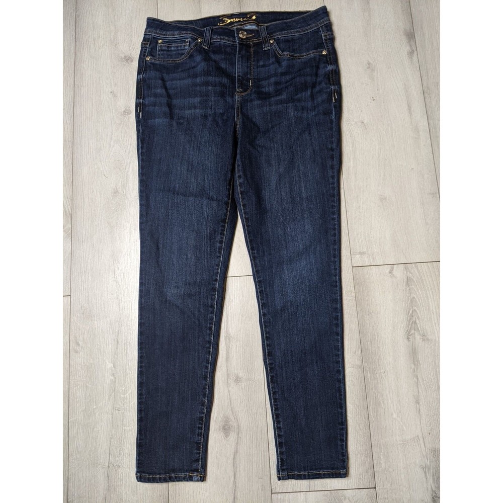 Womens SEVEN 7 Madison Skinny Dark Blue Denim  Jeans  Sz 8 Embellished